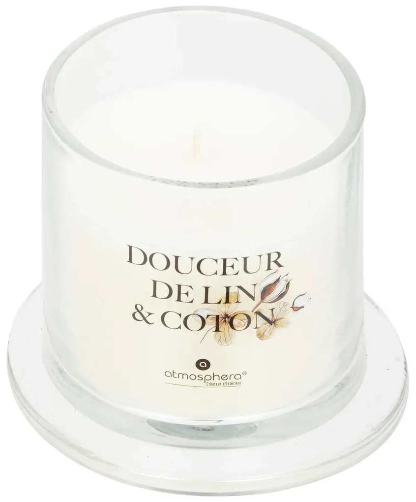 Ароматна свещ atmosphera Oudy, Стъкло, 240 g - Soft Linen