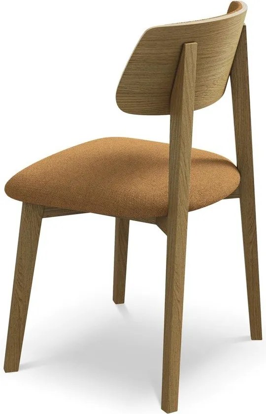 Теракотен трапезен стол от масивна дървесина Niu – Makamii