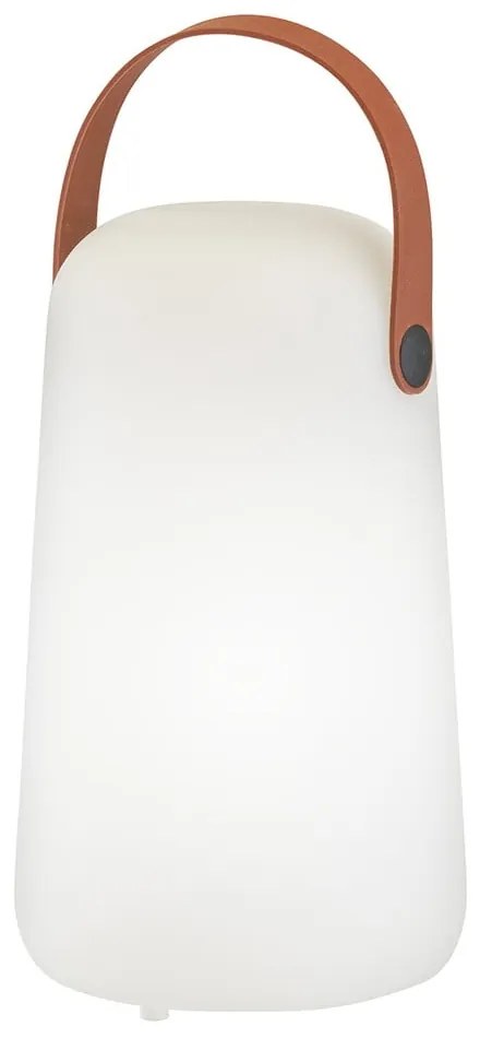 LED настолна лампа в бяло и кафяво (височина 21 cm) Collgar – Fischer & Honsel