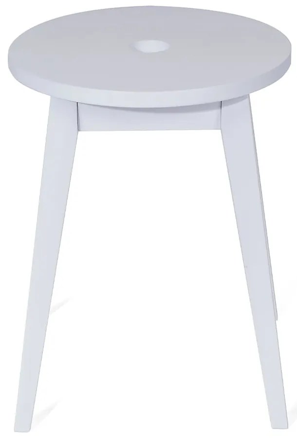 Бяла табуретка от каучуково дърво Club - Bonami Essentials