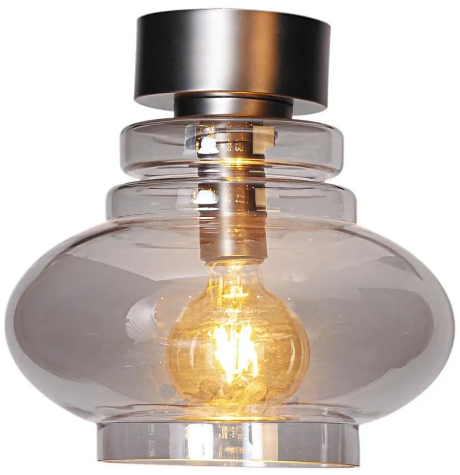 ByRydens 4202200-4500-Таванно осветително тяло DOLORES 1xE27/5W/230V Ø30 см сив/опушен