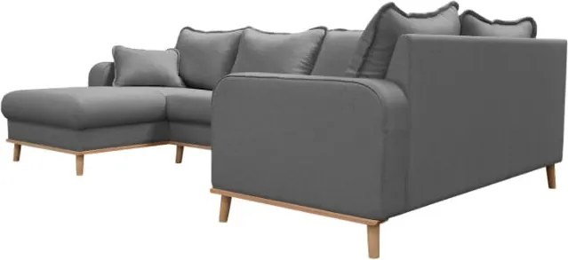 Сив ъглов диван (ляв ъгъл) Beata - Ropez