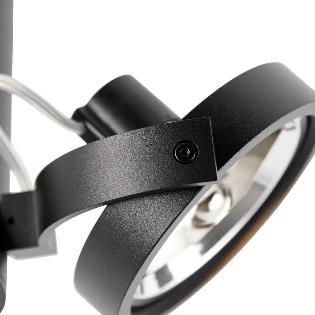 Модерен прожектор черен регулируем 2 светлини - Goes