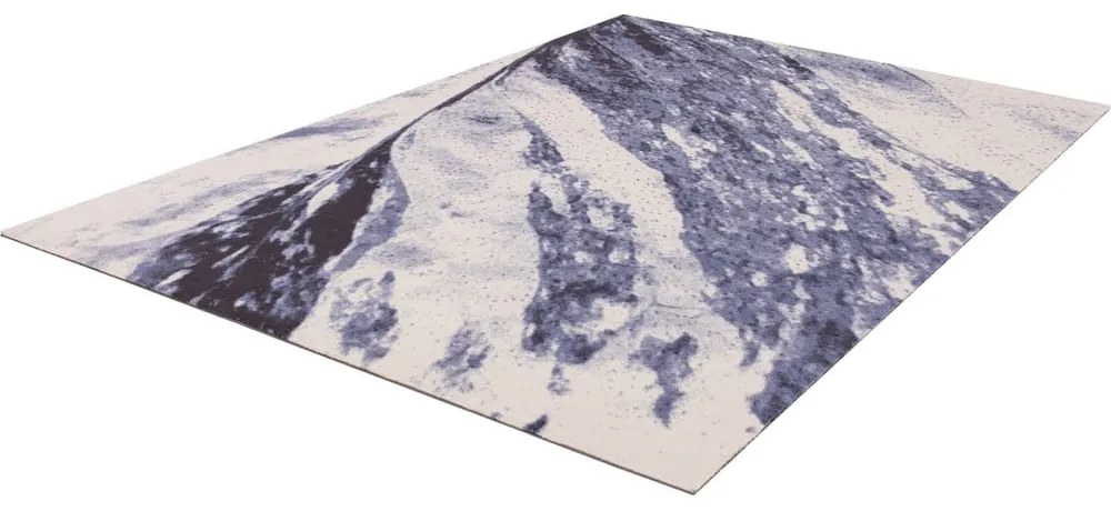 Син вълнен килим 133x180 cm Albo - Agnella