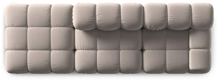 Светлокафяв кадифен модулен диван 282 cm Bellis – Micadoni