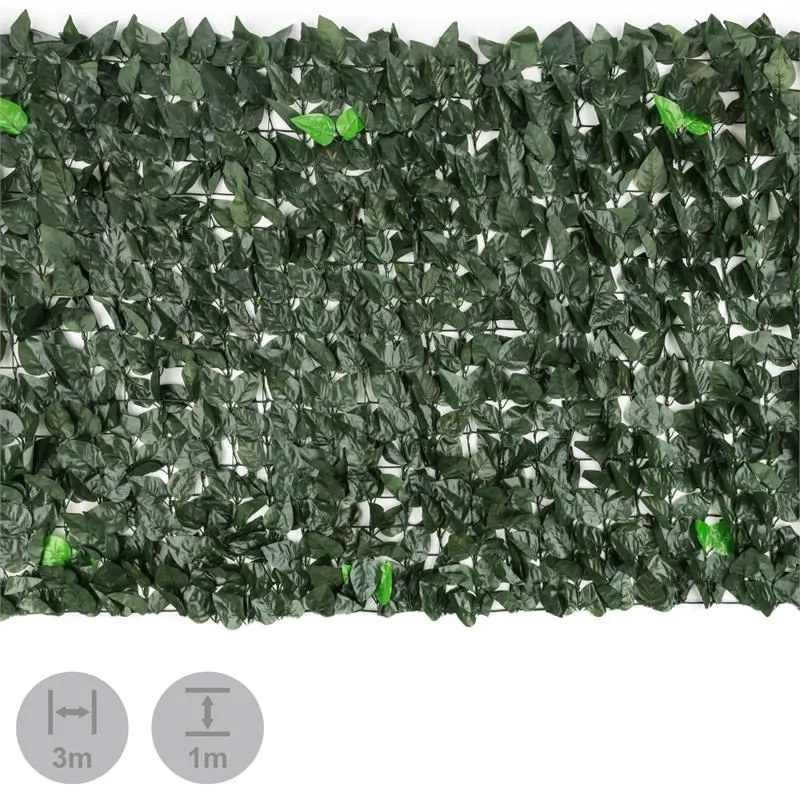 Blumfeldt FENCY DARK LEAF осигуряваща уединение защитна преграда срещу вятъра 300 X 100 CM тъмно зелен микс