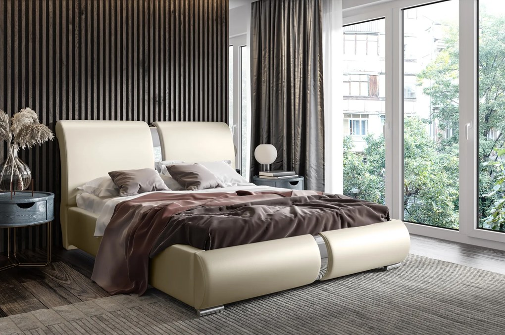 Тапицирано легло Ivory-Mauro-140 x 200