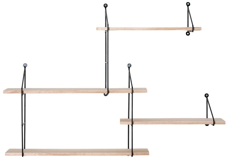 Черен рафт от масивна дървесина Pavlovnia Harlem Hyde - House Nordic