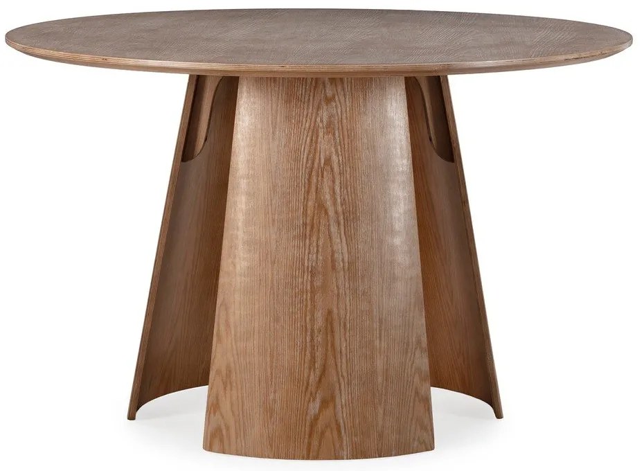 Кръгла трапезна маса от декор от дъб ø 120 cm Zuri – MOME