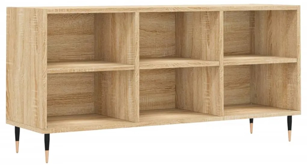 826983 vidaXL ТВ шкаф, дъб сонома, 103,5x30x50 см, инженерно дърво