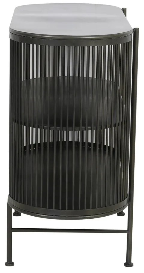 Черен метален скрин 100x80 cm Yinthe - Light &amp; Living