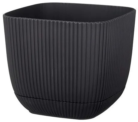 Horecano - Квадратна саксия №4 - 19.3x19.3xh17cm 4L АНТРАЦИТ (G-384-A)