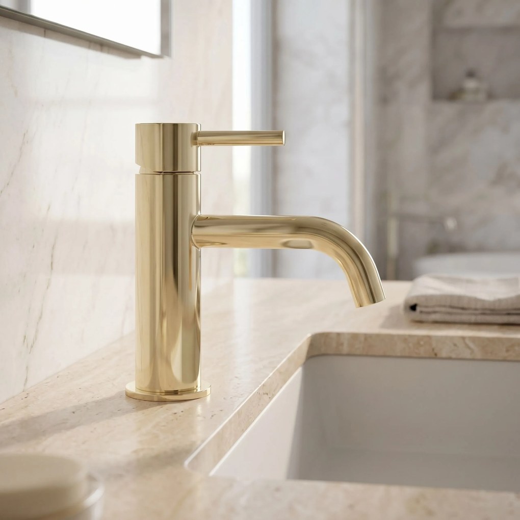 Смесител за мивка Rea Lungo L.Gold Low