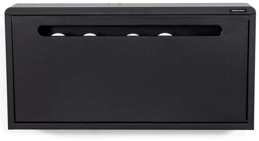 Черна метална накланяща се/висяща стойка за обувки Mario – Spinder Design