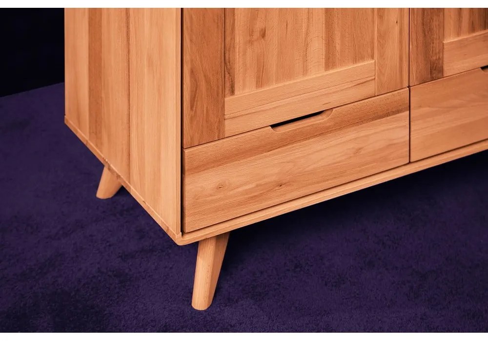 Гардероб от букова дървесина 90x180 cm Greg - The Beds