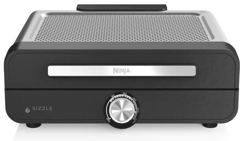 Електрическа скара Ninja GR101EU, 1450W, 28х37 см, Бързо загряване, 60-260C, 2 Плочи, Черен