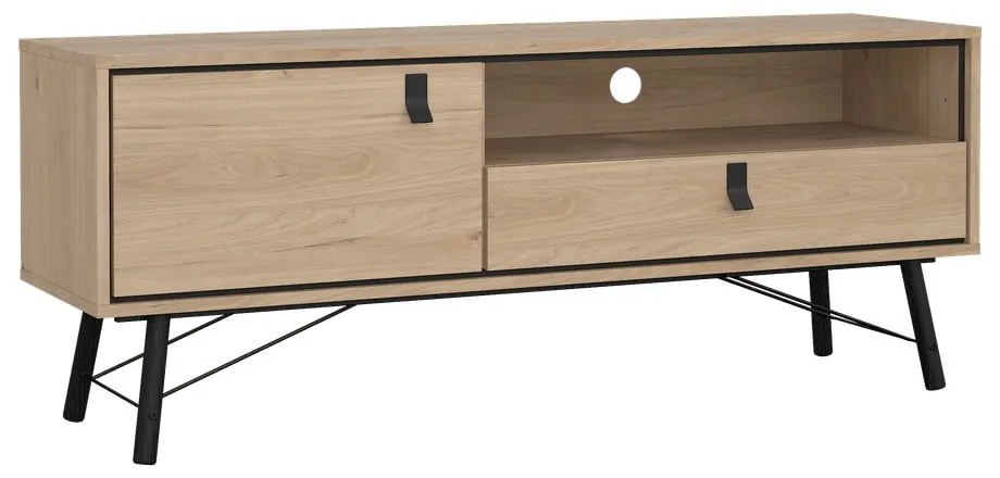 Маса за телевизор от дъбов декор в естествен цвят 150x60x40 cm Ry – Tvilum