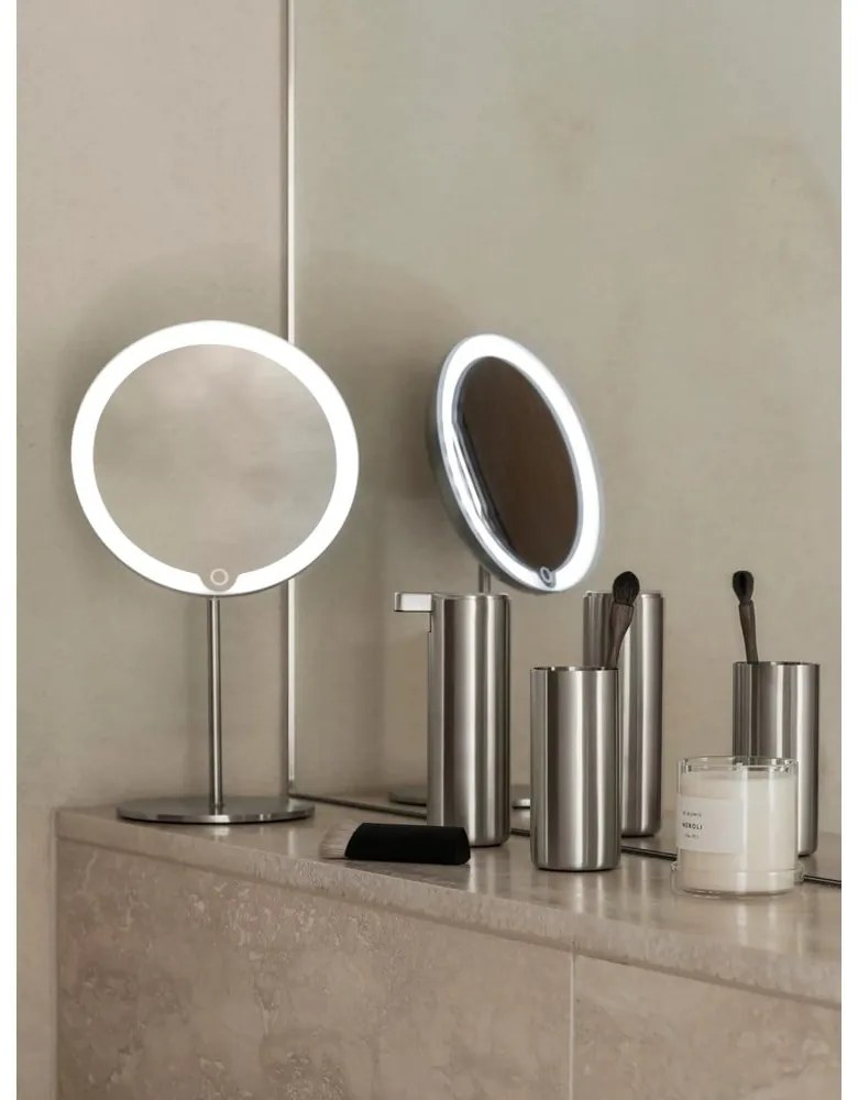 Матово сребрист диспенсер за сапун от неръждаема стомана 165 ml Modo – Blomus