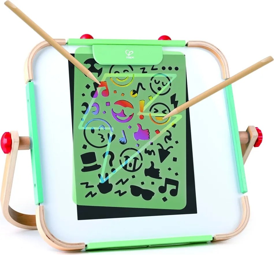 Hape - Творчески комплект, Изкуство с драскулки, 8 части
