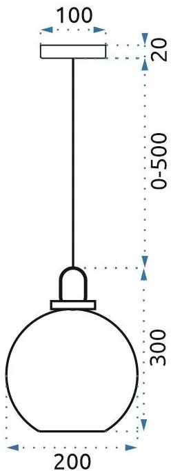 Пендел сфера 20cm APP629-1CP