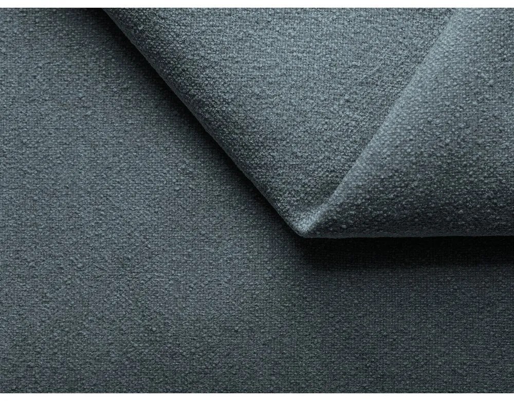 Синьо двойно тапицирано легло с място за съхранение и включена подматрачна рамка 140x200 cm Kiana – Makamii