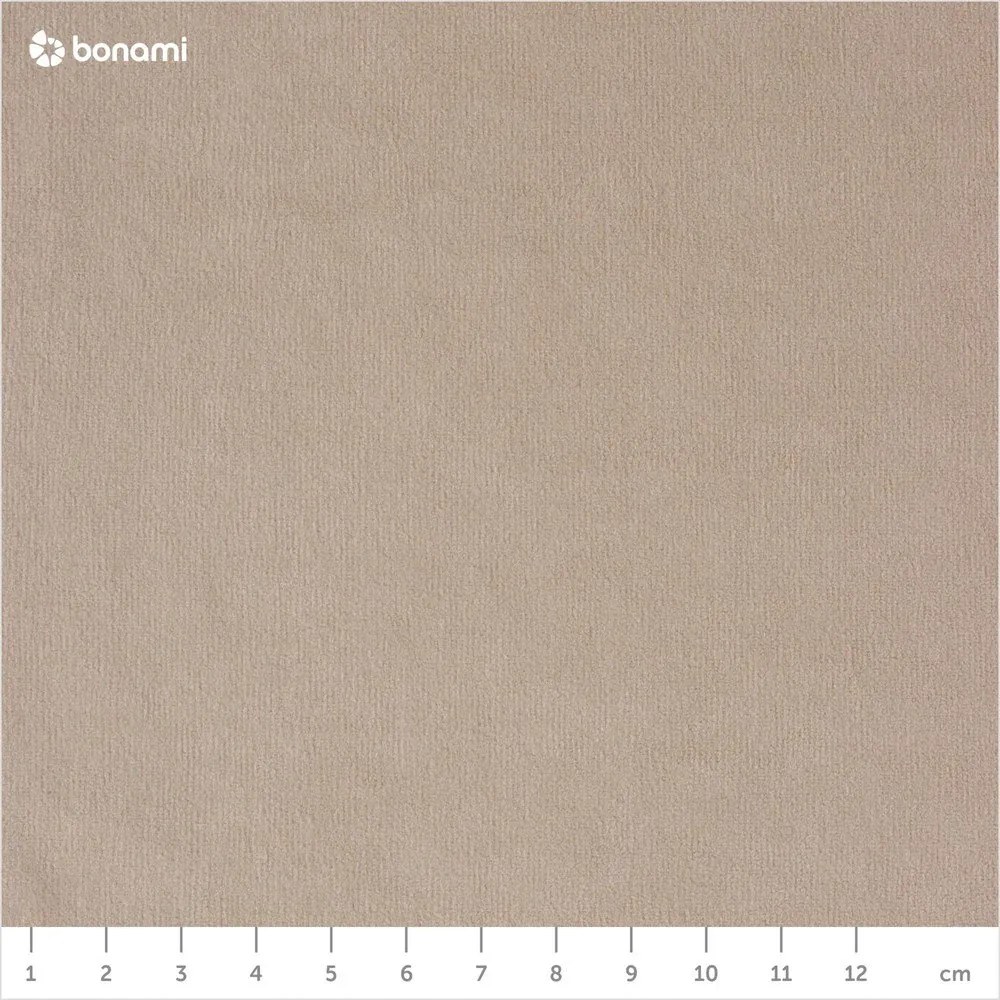 Бежов кадифен ъглов разтегателен диван във формата "U" (ляв ъгъл) Sweet Harmony - Miuform