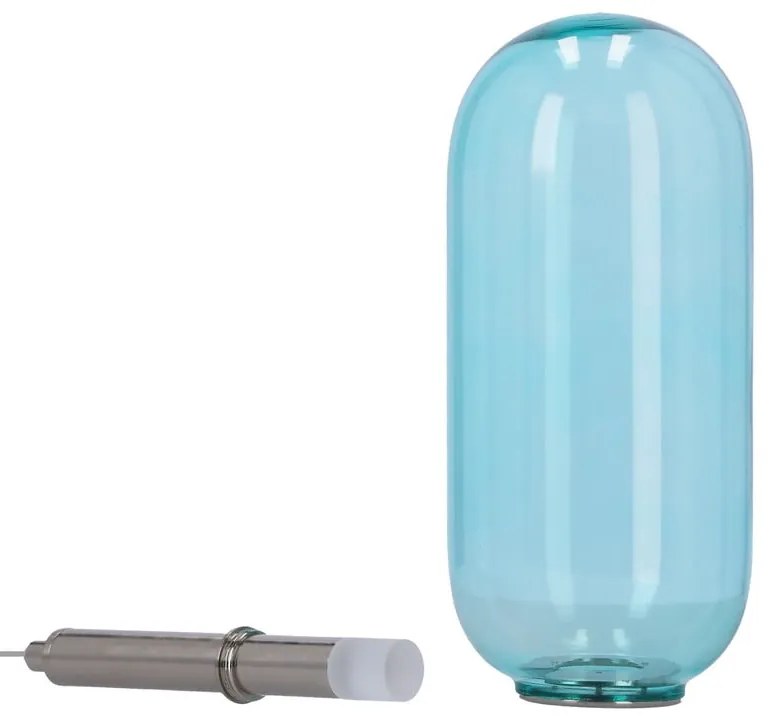 Синьо LED висящо осветително тяло със стъклен абажур ø 13 cm Fiuggi – Candellux Lighting