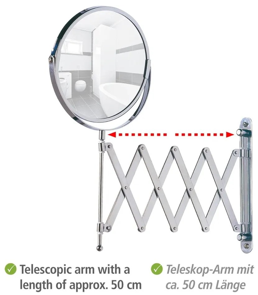 Козметично увеличително огледало (3x) ø 17 cm Exclusive – Wenko