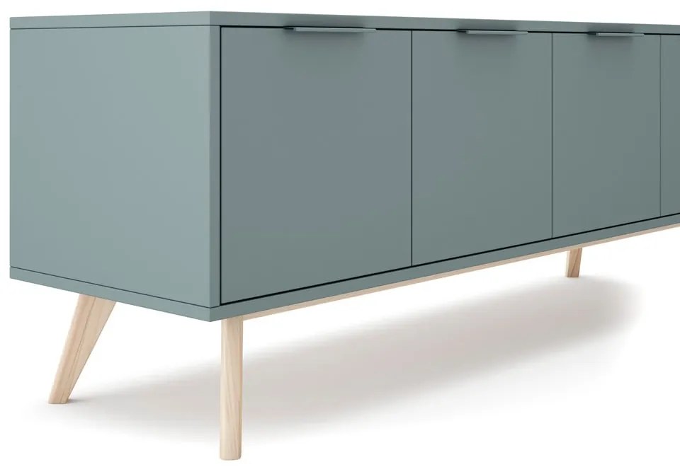 Маса за телевизор сиво-зелена 140x53x40 cm Pisco – Marckeric