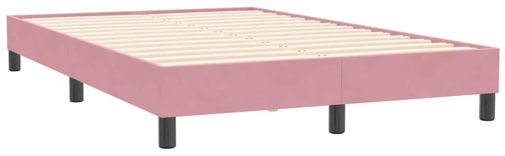 4101354 vidaXL Рамка за легло без матрак Pink 120x210 cm Кадифе