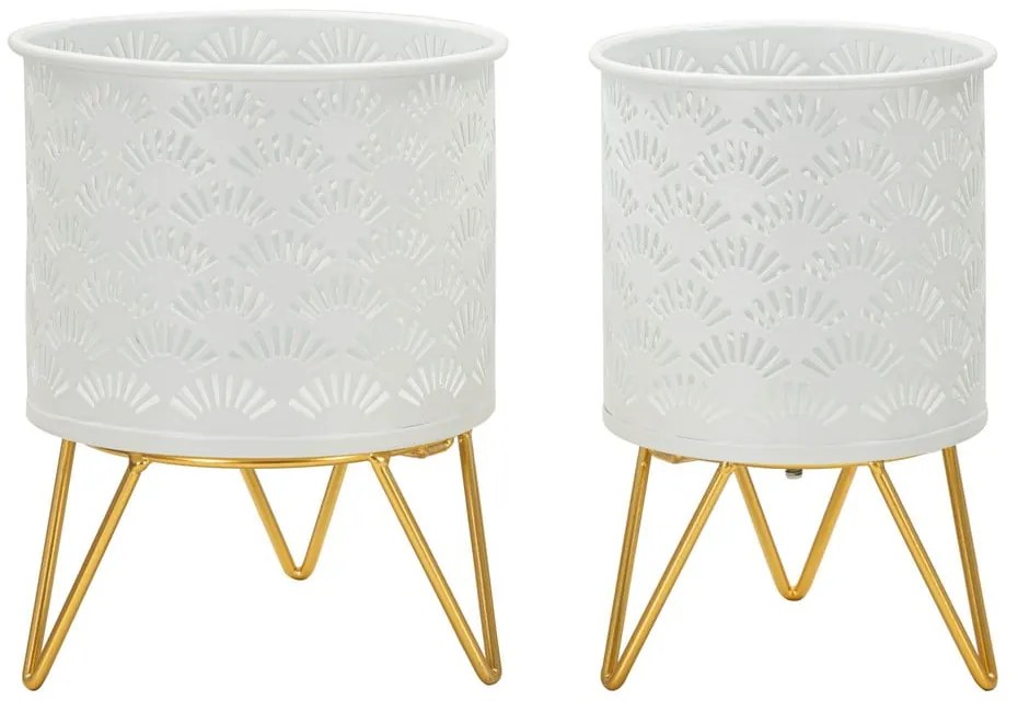 Метални стойки за цветя 2 бр. ø 16 cm (височина 20 cm) Carly – Mauro Ferretti