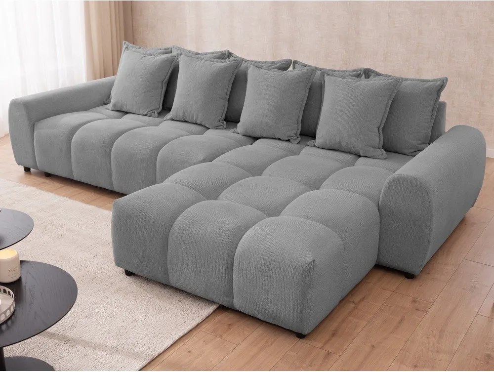 Сив ъглов диван (десен ъгъл) Albane – Ropez