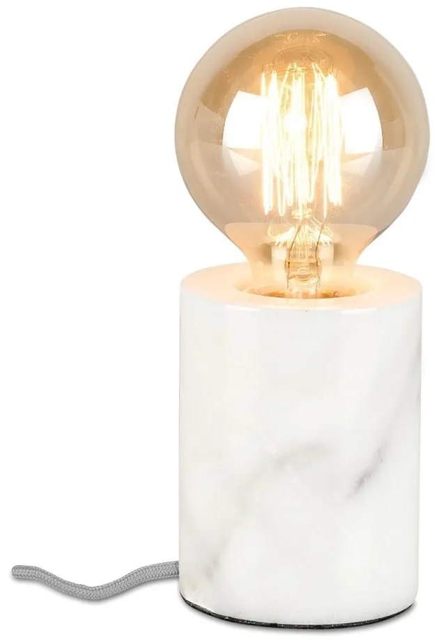 Бяла настолна лампа с мраморна основа Athens - it's about RoMi