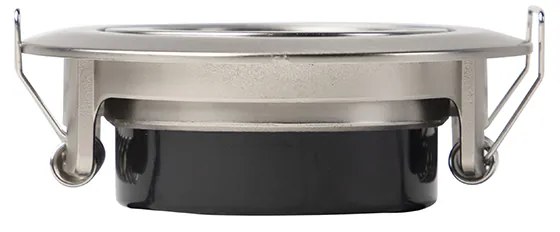 Комплект от 5 модерни вградени прожектори стомана с LED 3-степенен димер - Mio