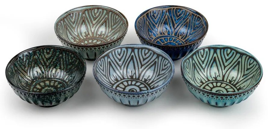 Порцеланови купички в комплект от за сервиране 5 бр. 150 ml Jara – Bredemeijer