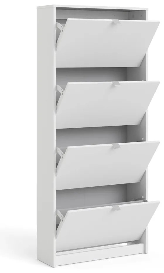 Бяла накланяща се стойка за обувки Shoes – Tvilum