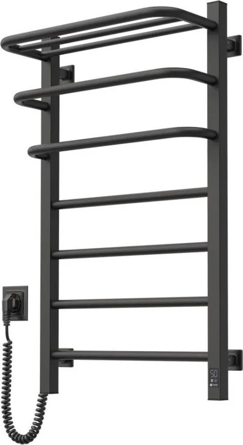 Електрически кърподържач с термостат FORTIS 155W 80x48 cm IP44 черен десен