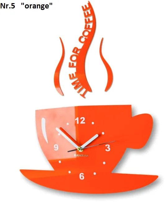 Стенен часовник Time for coffee Жълто