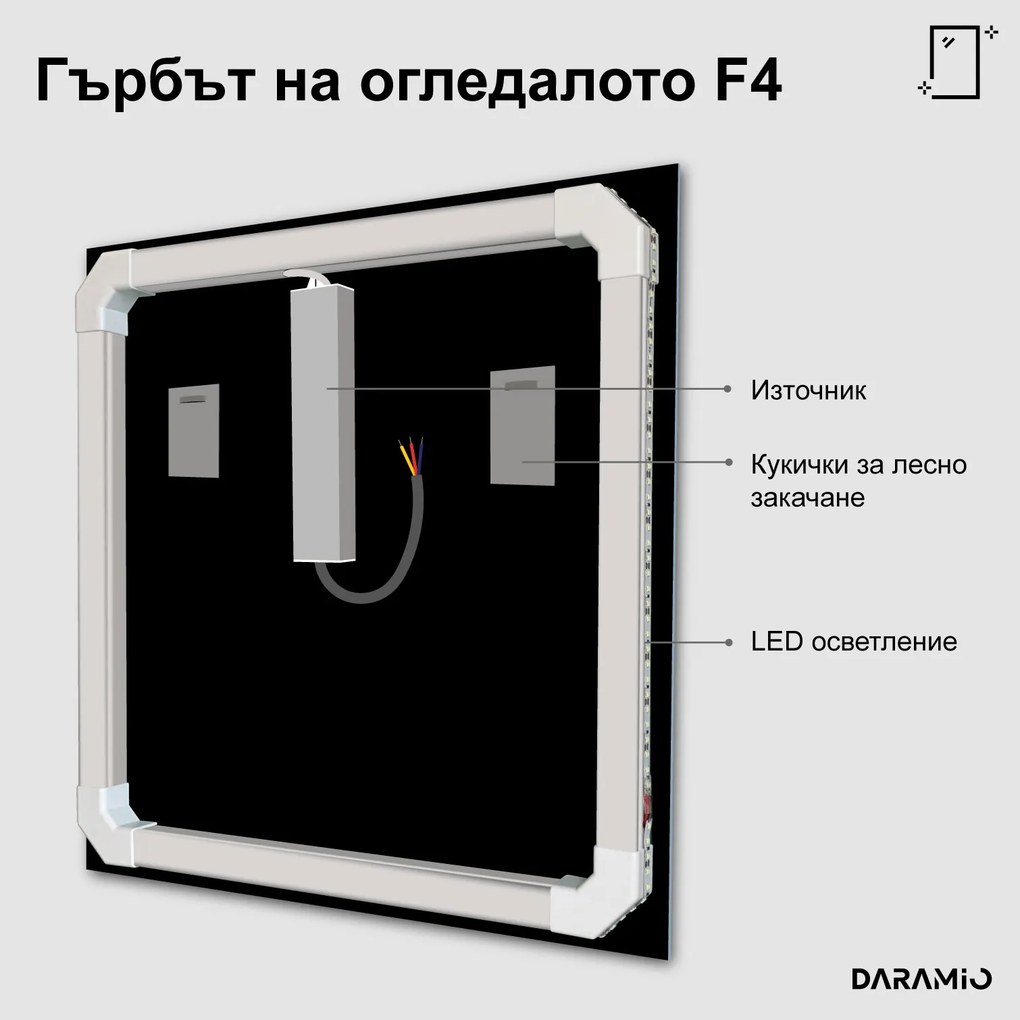 Огледало с лед осветление F4