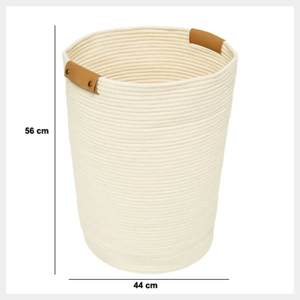 Кош за пране 5five, Duo, 80 L - Слонова кост