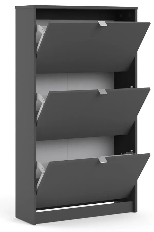 Сива накланяща се стойка за обувки Shoes – Tvilum