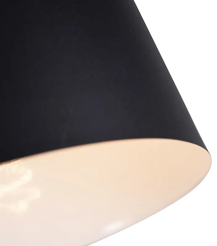 Ретро подова лампа черна регулируема - Chappie