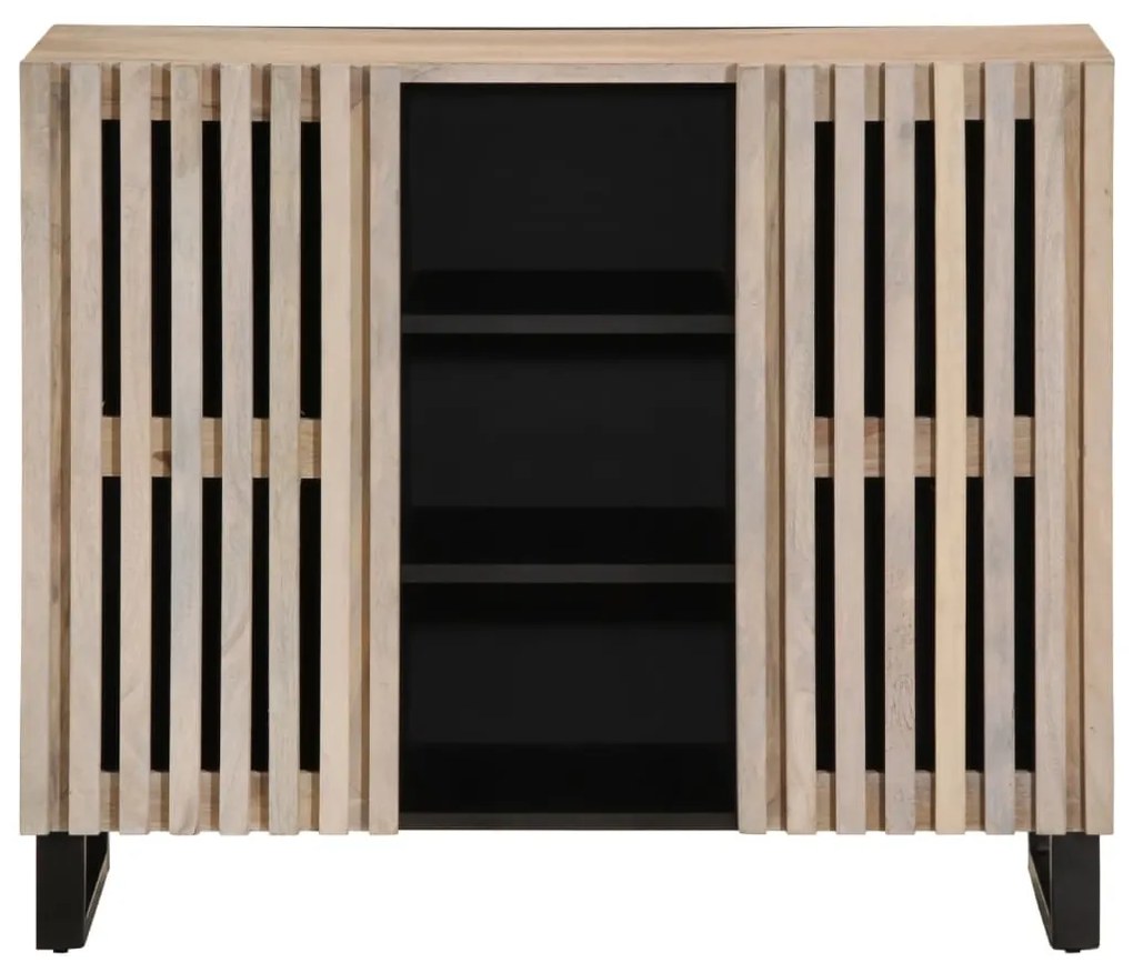 377577 vidaXL Бюфет, 90x34x75 см, мангово дърво масив