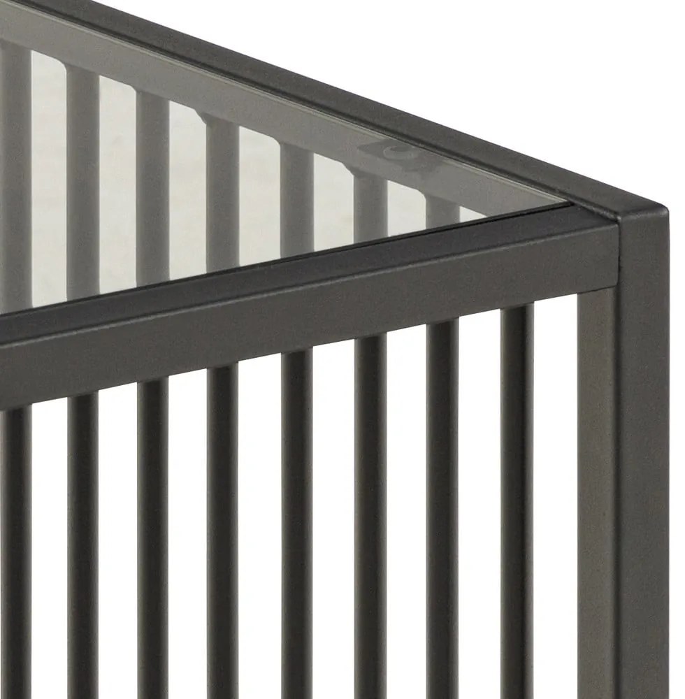 Маса за съхранение със стъклен плот 40x40 cm Strington - Actona