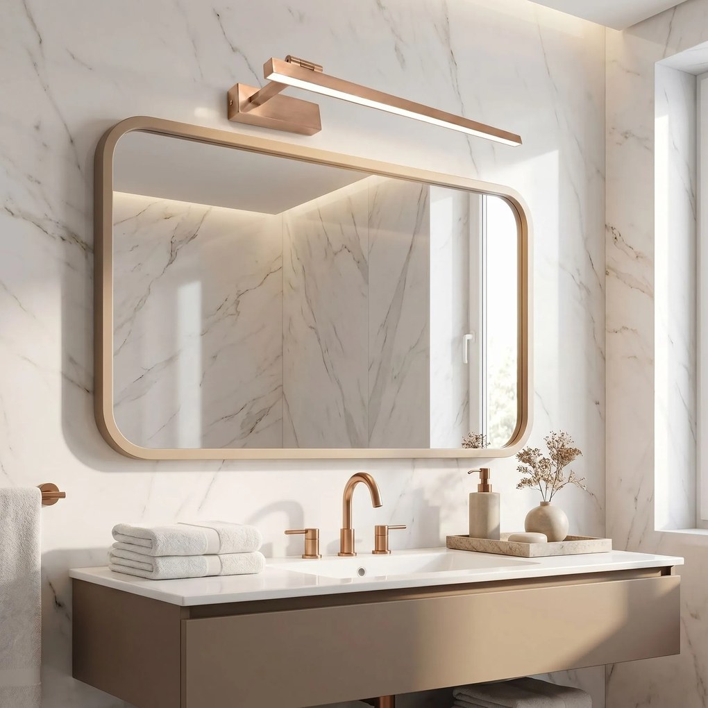 LED аплик за баня SWE038-1W 60cm BRUSH COPPER