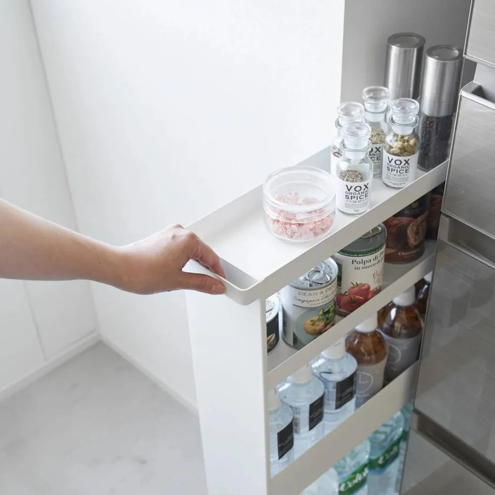 Стоманен рафт за баня в матово бял цвят 48x80,5 cm Tower – YAMAZAKI