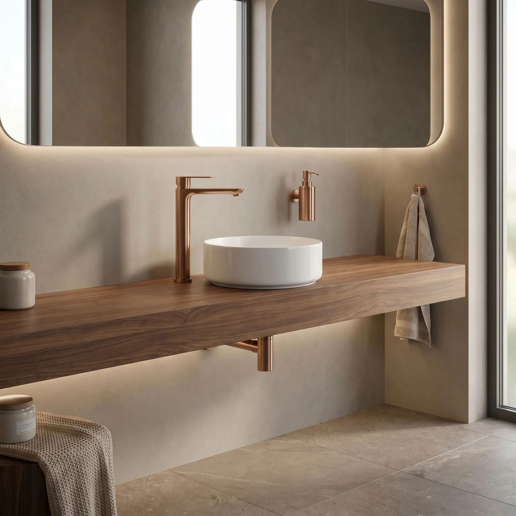 Смесител за баня Rea Logan Brush Copper