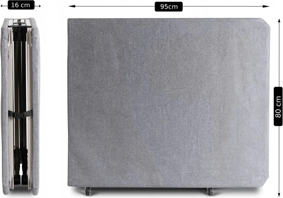 Сгъваемо туристическо легло VERITAS с колела