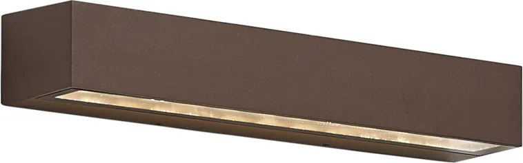 Индустриална външна стенна лампа ръждивокафява 38 см вкл. LED IP65 - Hannah