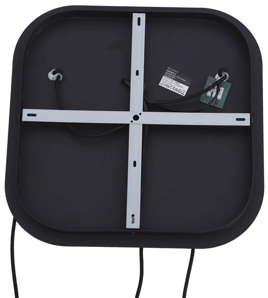 Дизайнерска висяща лампа черна с димно стъкло 3-лампи - Gus